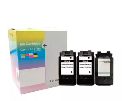 PACK INKJET DAYMA REMANUFACTURADO (EU) CANON PG512/CL513 XL (MARCA EL NIVEL DE TINTA) - 2BK + 1CMY